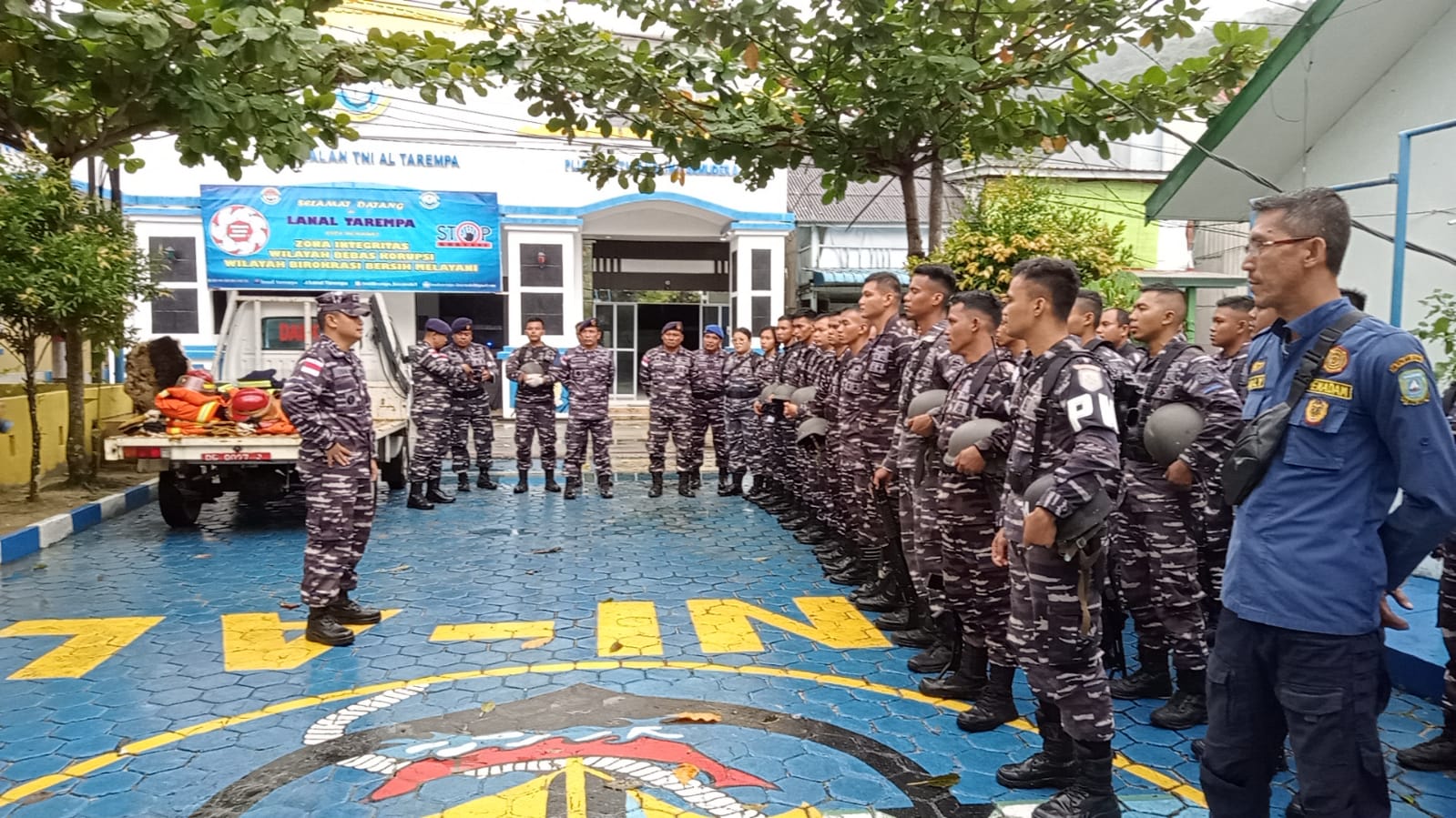 Lanal Tarempa Glagaspur P1/P2 Hadapi Bahaya Ancaman Serangan Udara