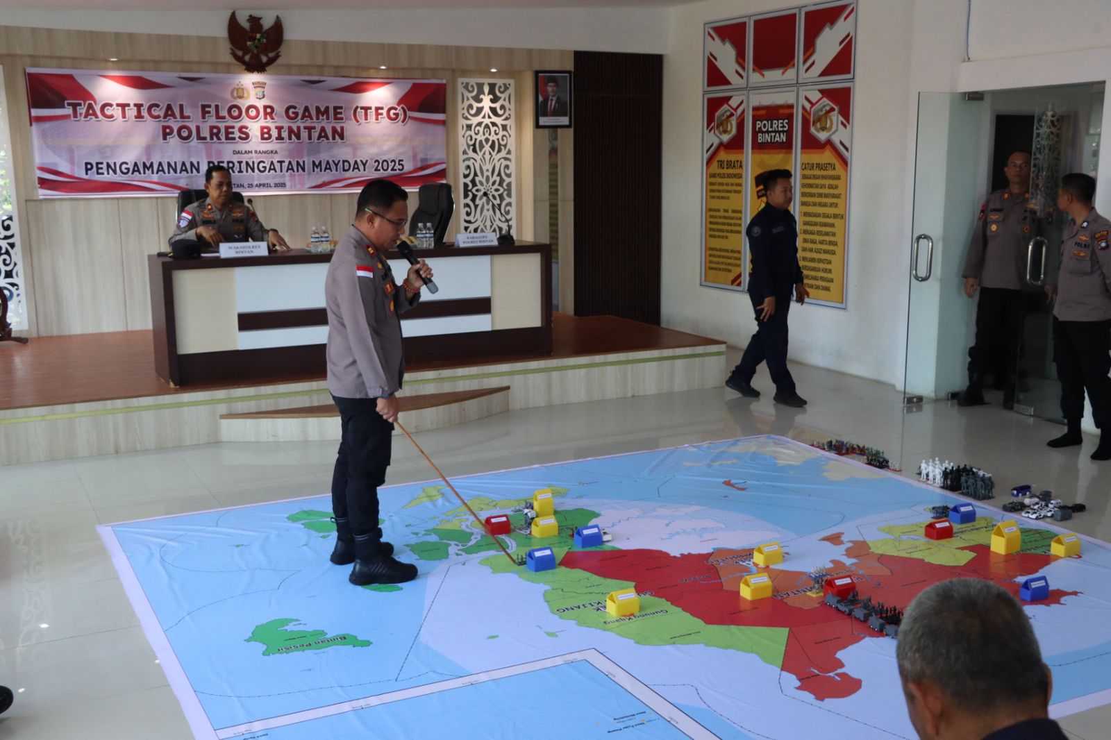 Polres Bintan Laksanakan TFG Dalam Rangka Kesiapan Pengamanan Hari Mayday 2025 di Kabupaten Bintan