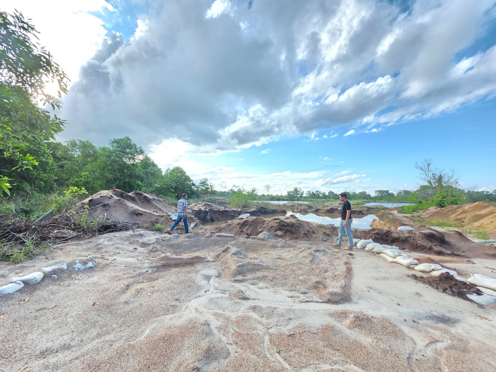 Polres Bintan Sidak Lokasi Tambang Pasir Ilegal di Bintan