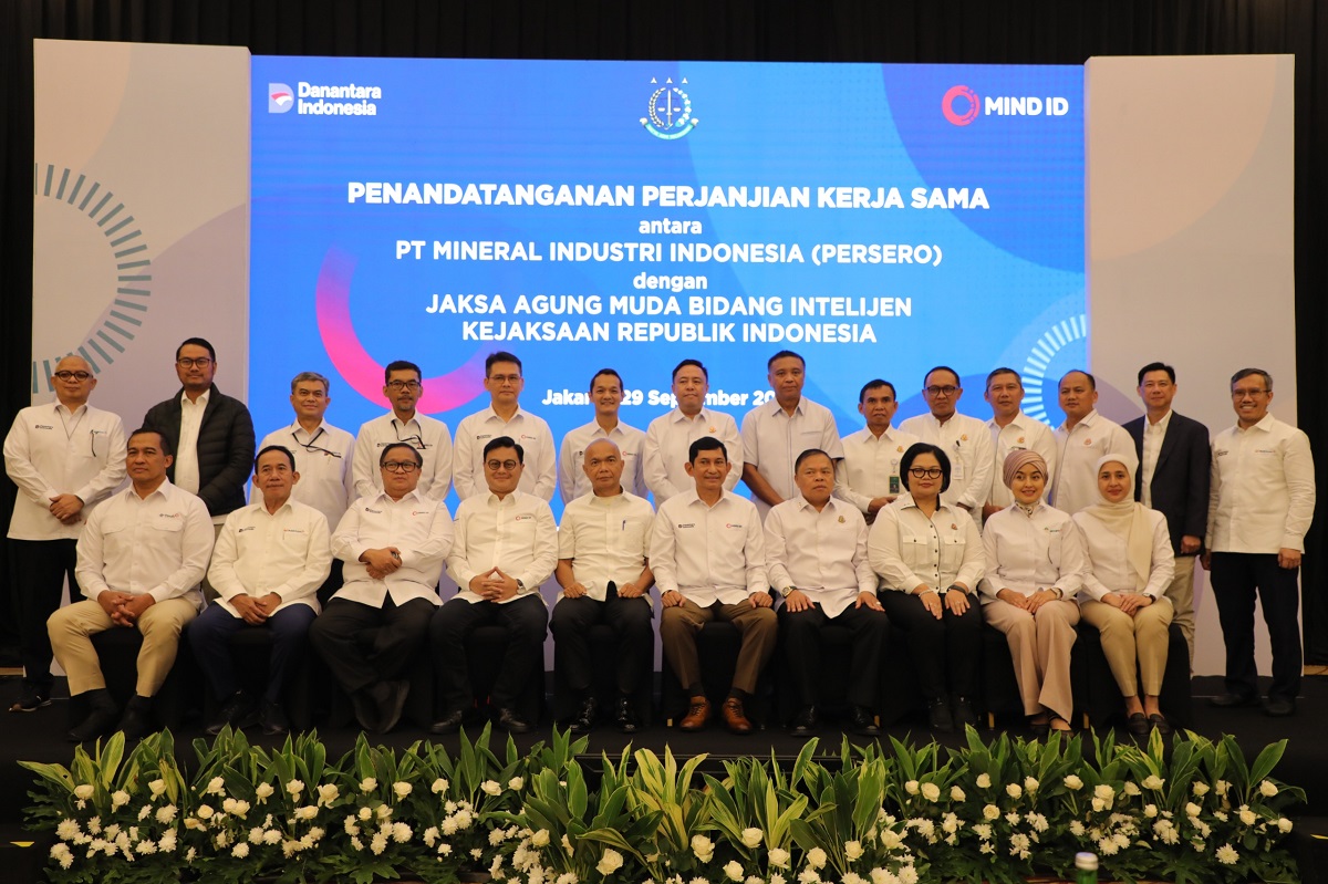 Kejaksaan dan MIND ID Teken Perjanjian Kerja Sama untuk Pengamanan Sektor Pertambangan