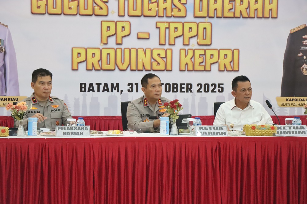 Polda Kepri dan Pemprov Kepulauan Riau Gelar Rapat Evaluasi Gugus Tugas PP-TPPO 2025