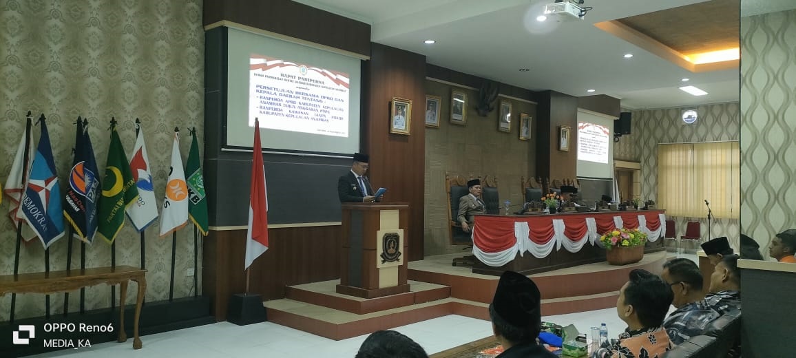Bupati Anambas Aneng Sampaikan Pendapat Akhir Ranperda APBD 2026 dan Kawasan Tanpa Rokok