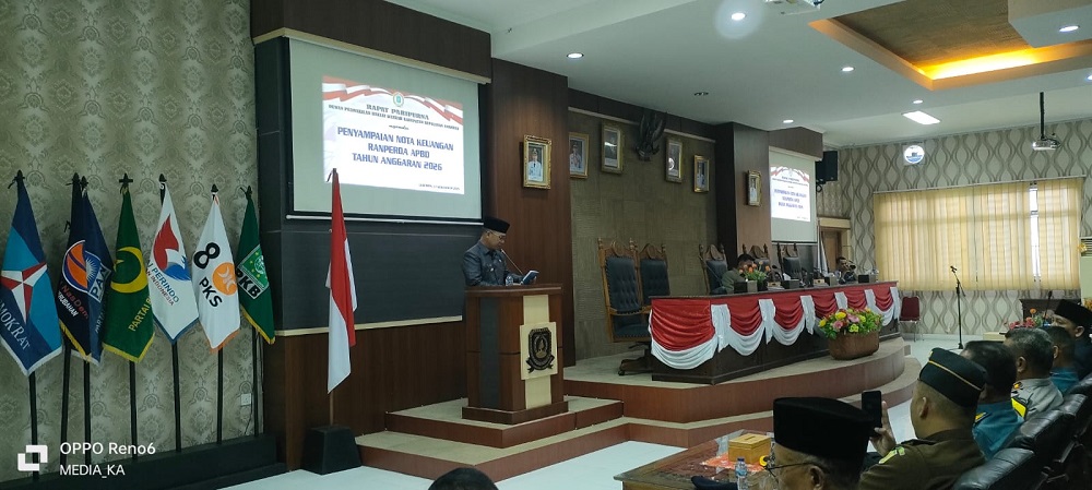 Bupati Anambas Sampaikan Nota Keuangan RAPBD 2026 dalam Rapat Paripurna DPRD