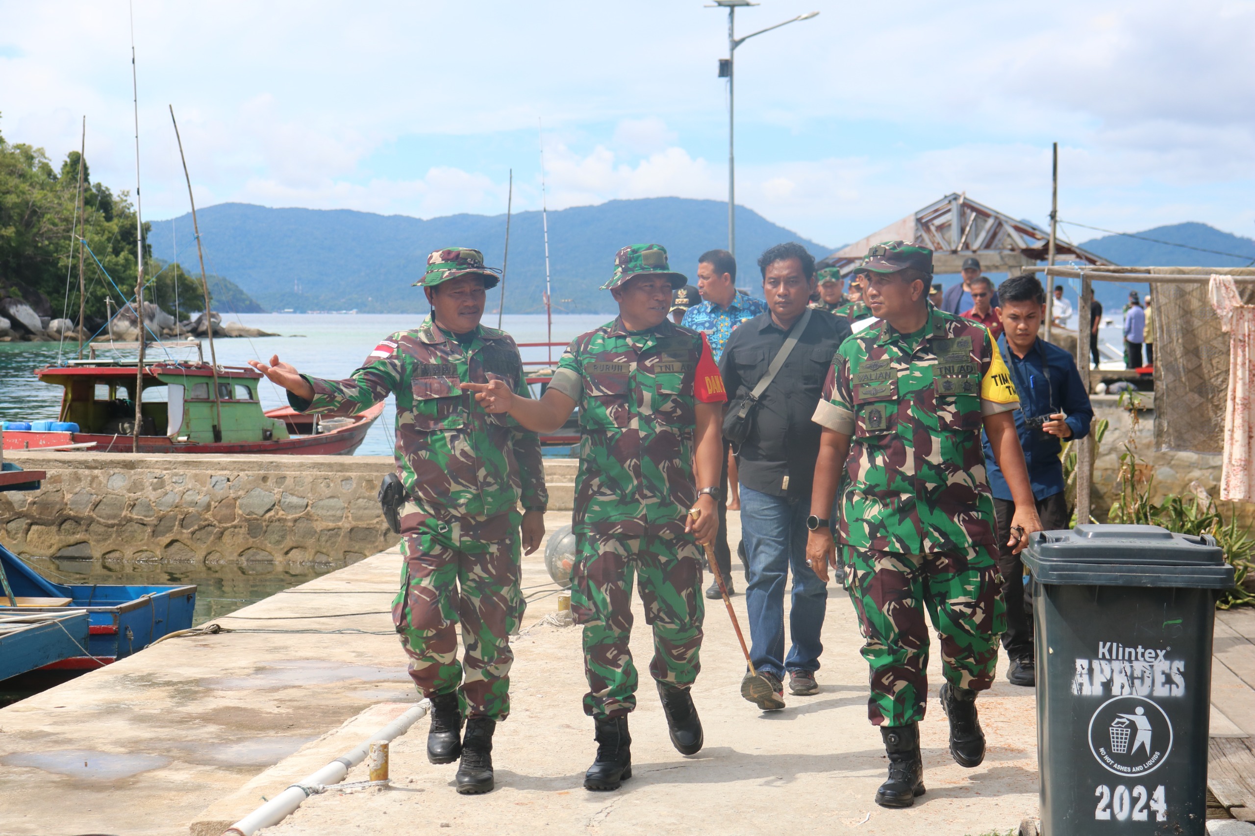 TNI Manunggal Membangun Desa: Kolonel Inf Ruruh Sejati Sambut Tim WASEV TMMD ke-128 di Anambas