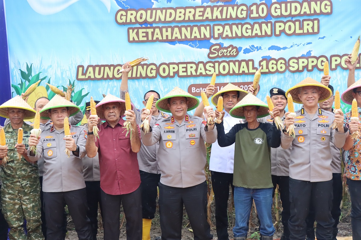 Kapolda Kepri Ikuti Panen Raya Jagung Serentak Bersama Presiden, Perkuat Komitmen Swasembada Pangan