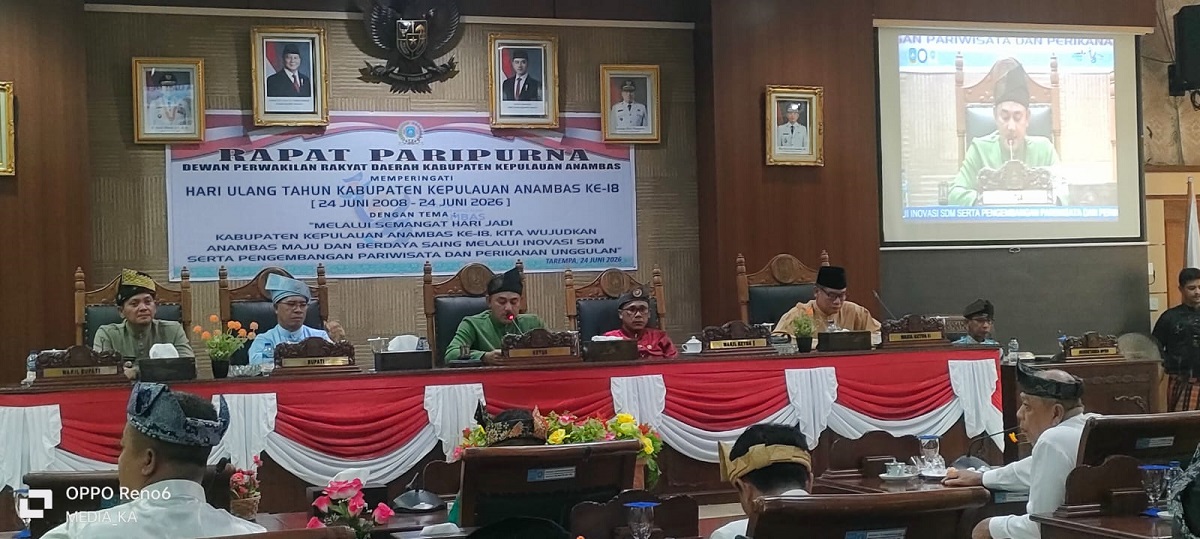 Paripurna HUT ke-18 Anambas, DPRD Serukan Sinergi Mewujudkan Daerah Berdaya Saing