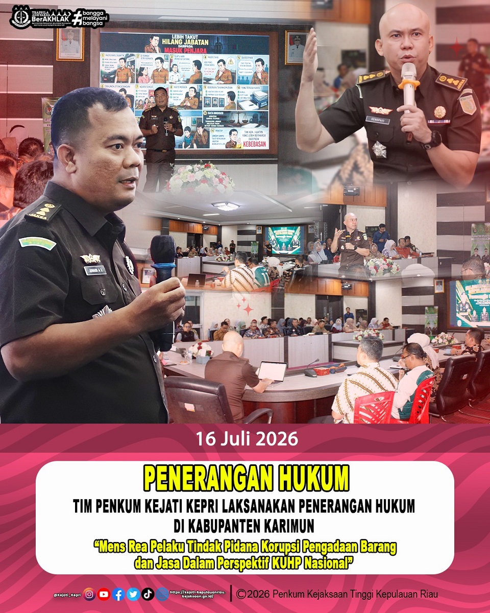 Kejati Kepri Bekali Aparatur Karimun Cegah Korupsi Pengadaan Barang dan Jasa