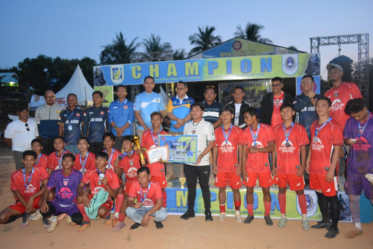Final Sengit di Air Asuk, DPRD Serahkan Trofi dan Apresiasi Pemain Terbaik