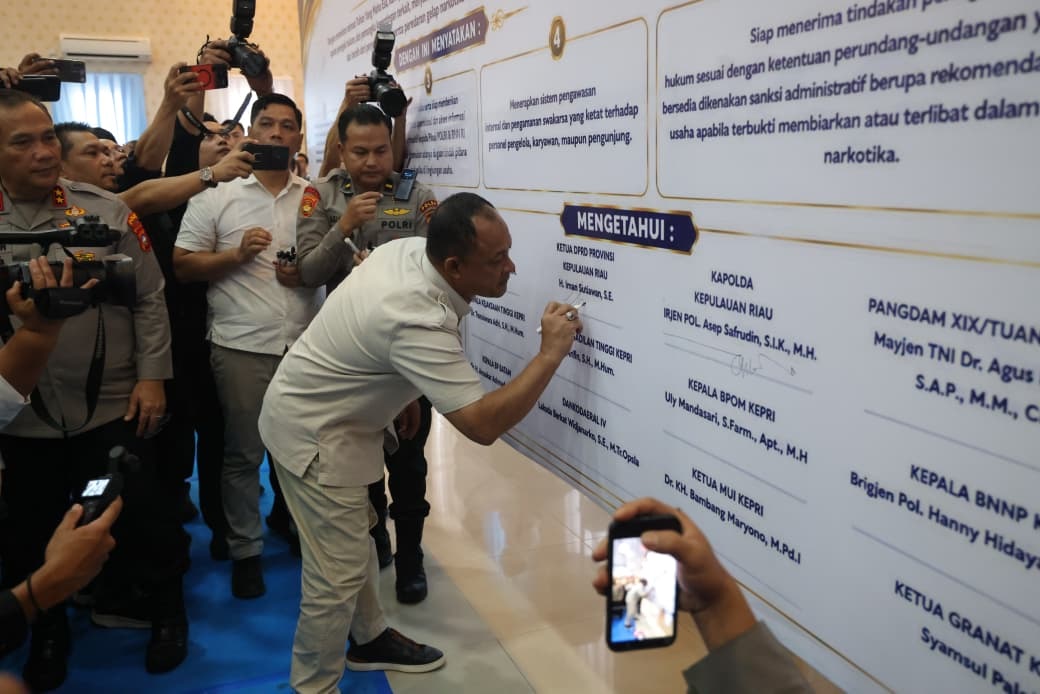 Tempat Hiburan Malam se-Kepri Deklarasi Anti Narkoba, Polisi Tegaskan “Zero Tolerance”