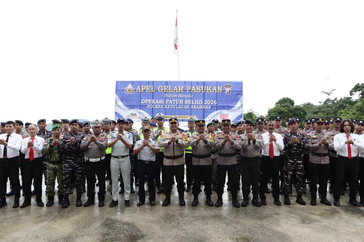 Kapolres Anambas Pimpin Apel Operasi Patuh Seligi 2026, Polisi Bersama Masyarakat Wujudkan Keselamatan Berlalu Lintas