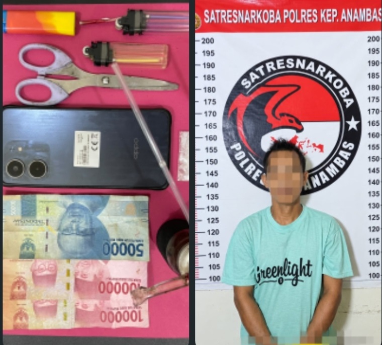 Oknum P3K Penuh waktu di Anambas Diamankan, Polisi Sita Diduga Narkotika Jenis Sabu 0,62 Gram